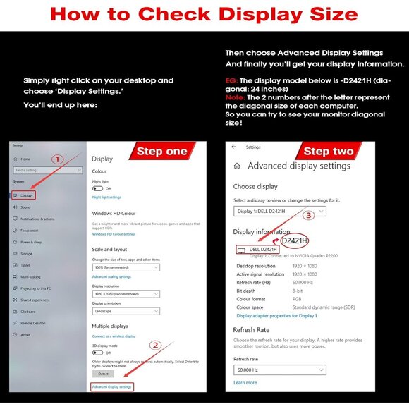 [2-Pack] 24" Computer Privacy Screen Filter for 16:9 Widescreen Removable - Picture 8 of 10